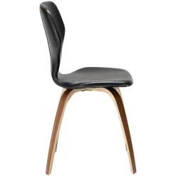 S.I.T Stol Vintage Black Art.Leather, Walnut