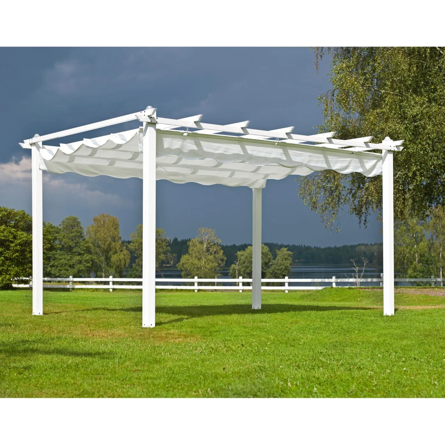 Skanör Pergola 300x400 cm Vit