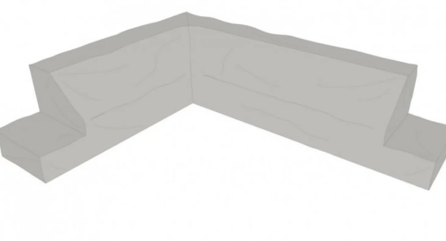 Soffskydd L339/R269 cm Grå