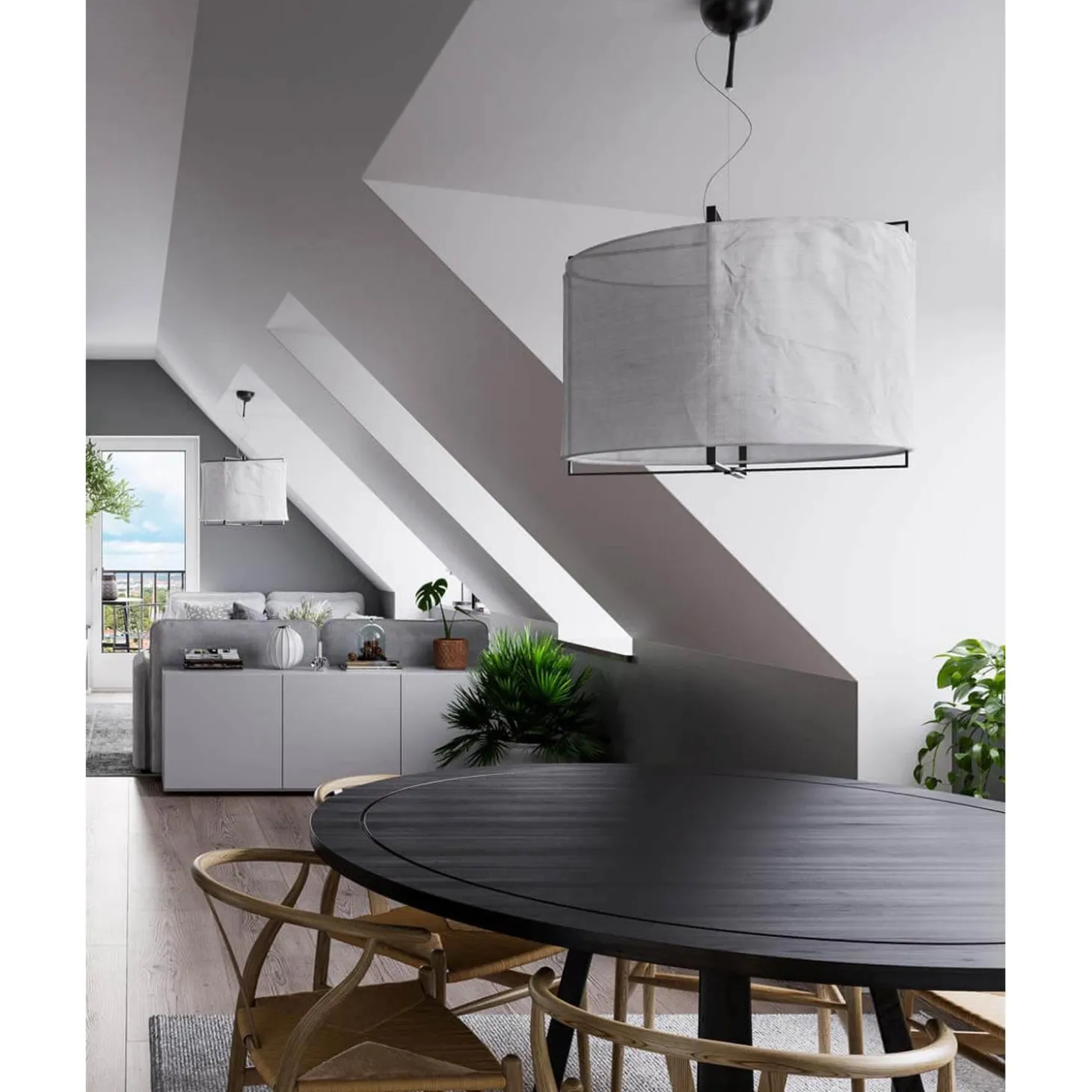 Softy Taklampa 60 cm
