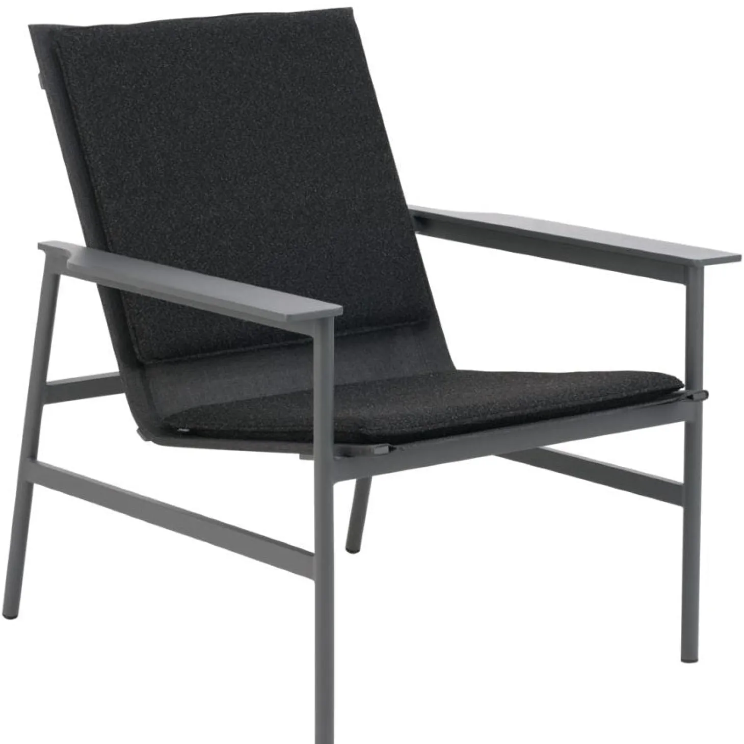 Soro Loungefåtölj Antracit/Teddy Black