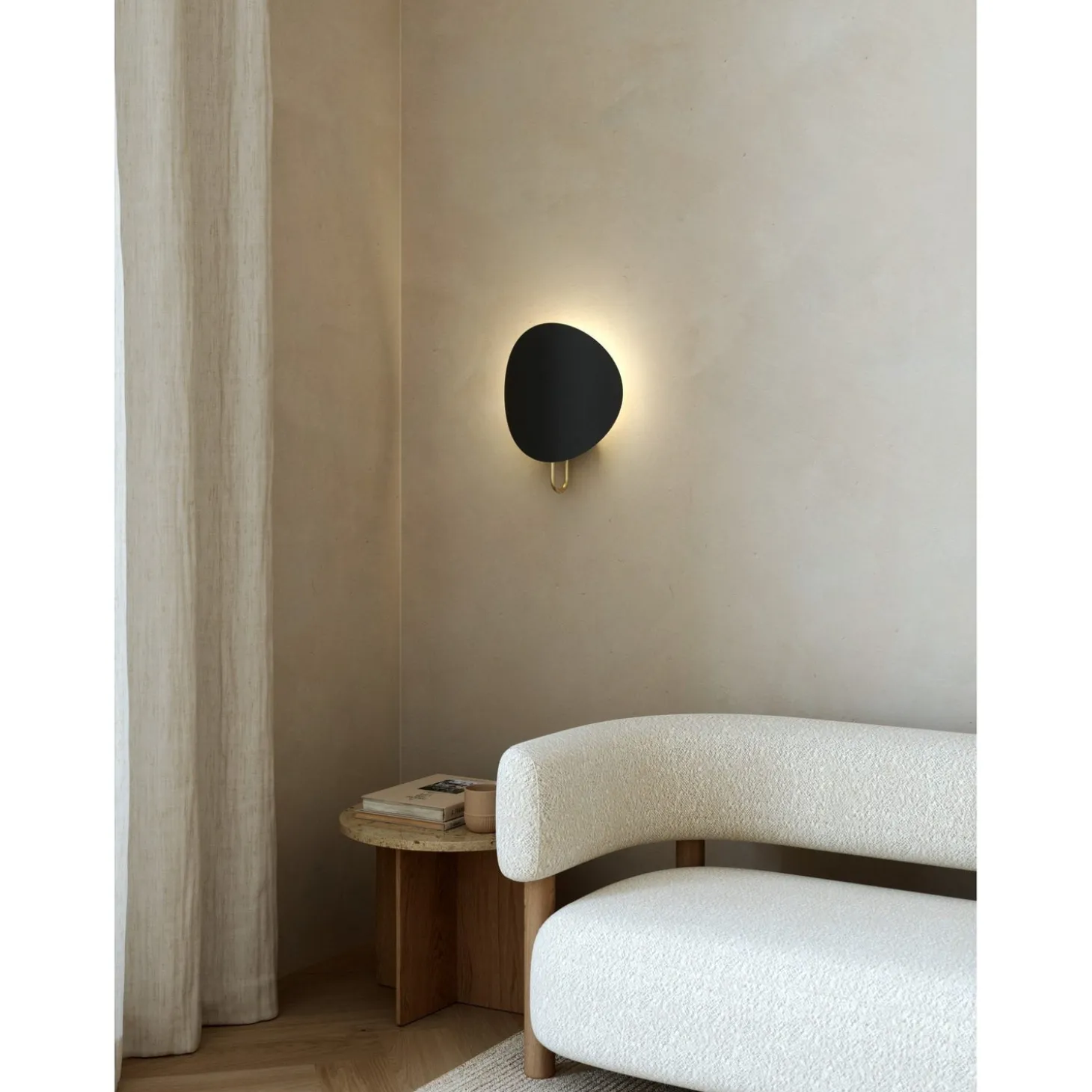 Spargo Vägglampa Svart/Mässing