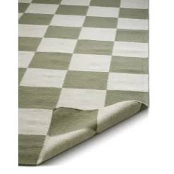 Square Matta Vit/Grön