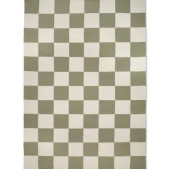 Square Matta Vit/Grön