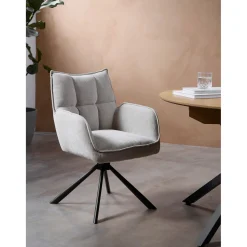 Strada Stol Beige, Metall