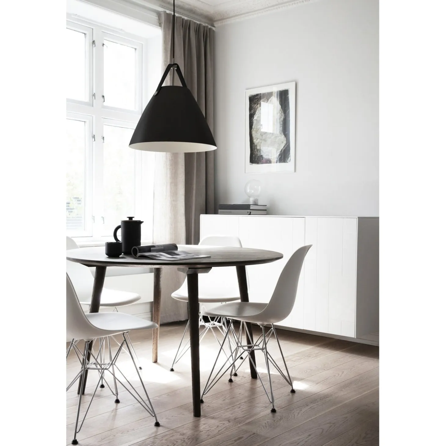 Strap Taklampa 36 cm, Svart
