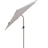 Sunshade Parasoll Tilt 3m Wood Look/Taupe