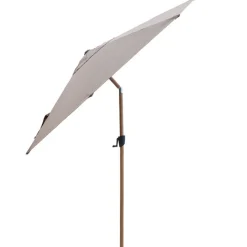 Sunshade Parasoll Tilt 3m Wood Look/Taupe