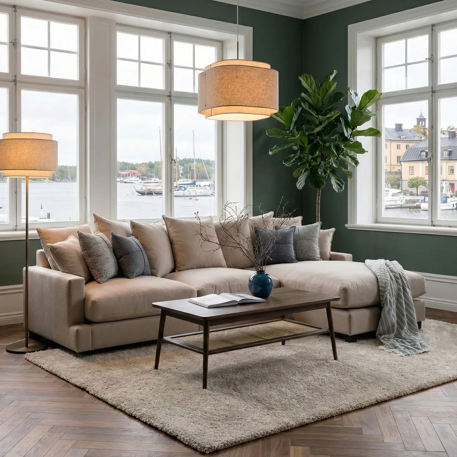 Takai Beige Golvlampa