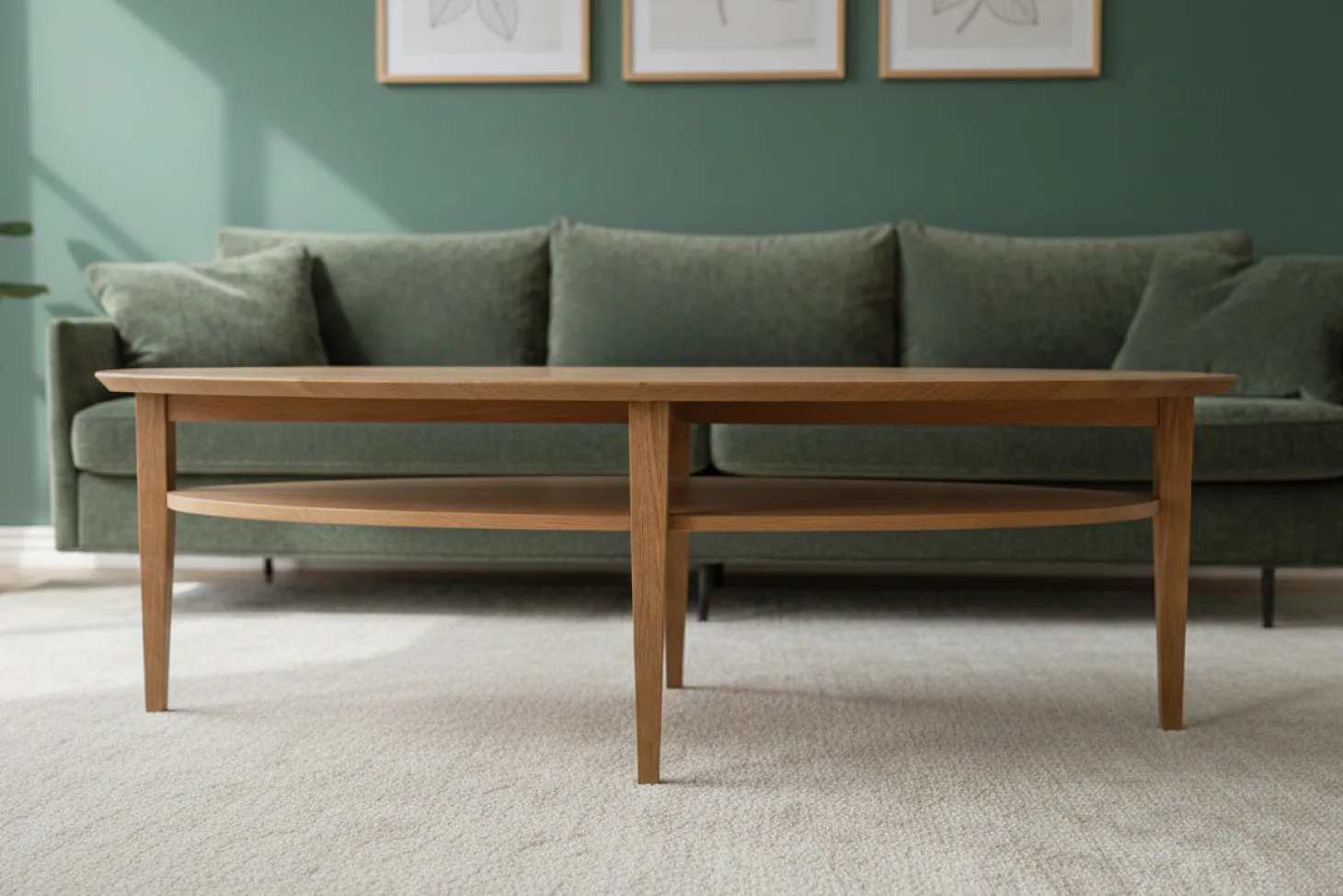 Tango Soffbord Ellips 160cm Ek