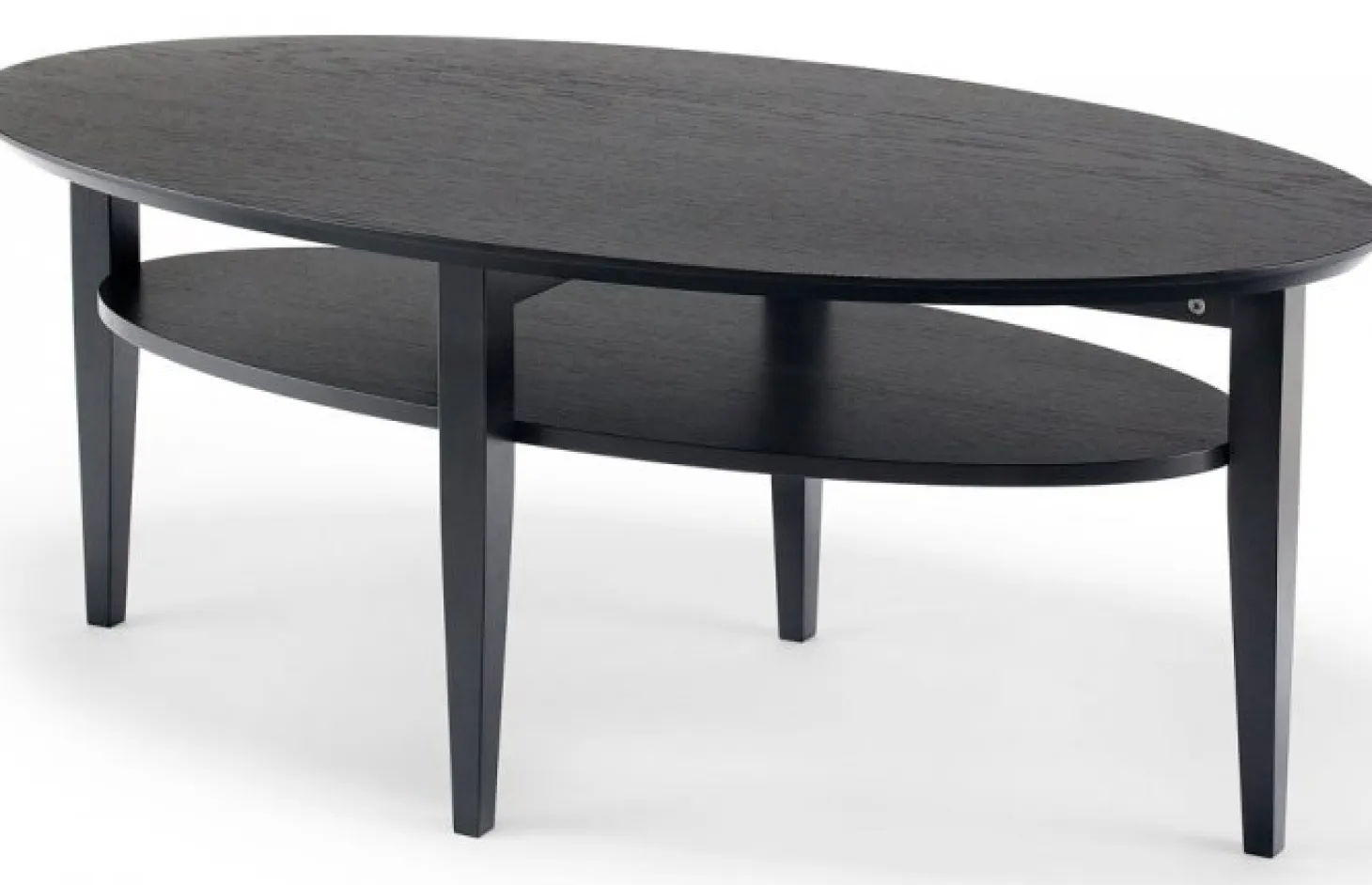 Tango Soffbord Ellips 130cm Svartbetsad Ek