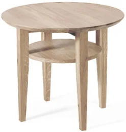 Tango Soffbord Runt 60cm Vitoljad Ek