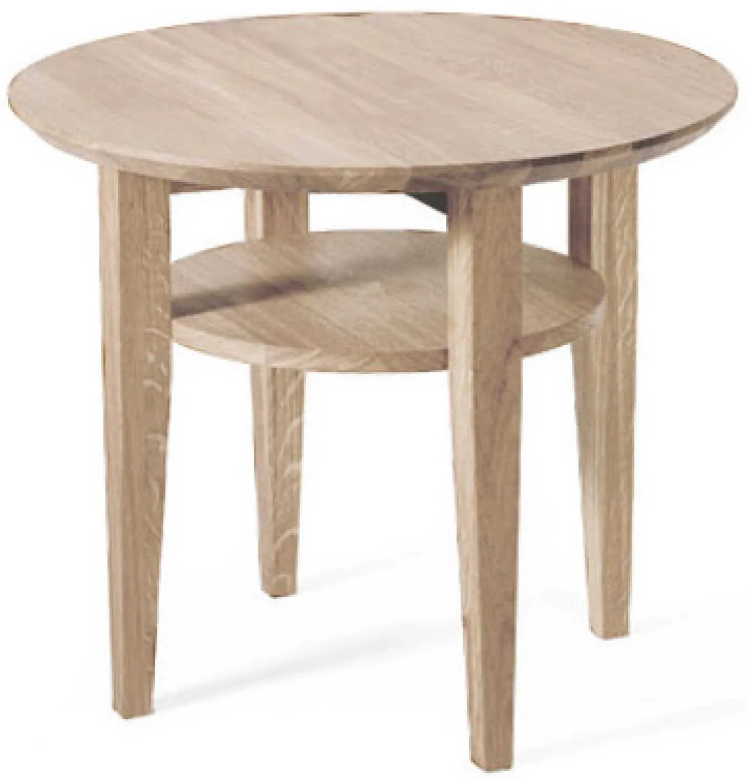 Tango Soffbord Runt 60cm Vitoljad Ek