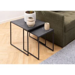 Tarbes Satsbord 45x50x50 cm Svart