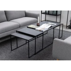 Tarbes Soffbord 120x60 cm Svart