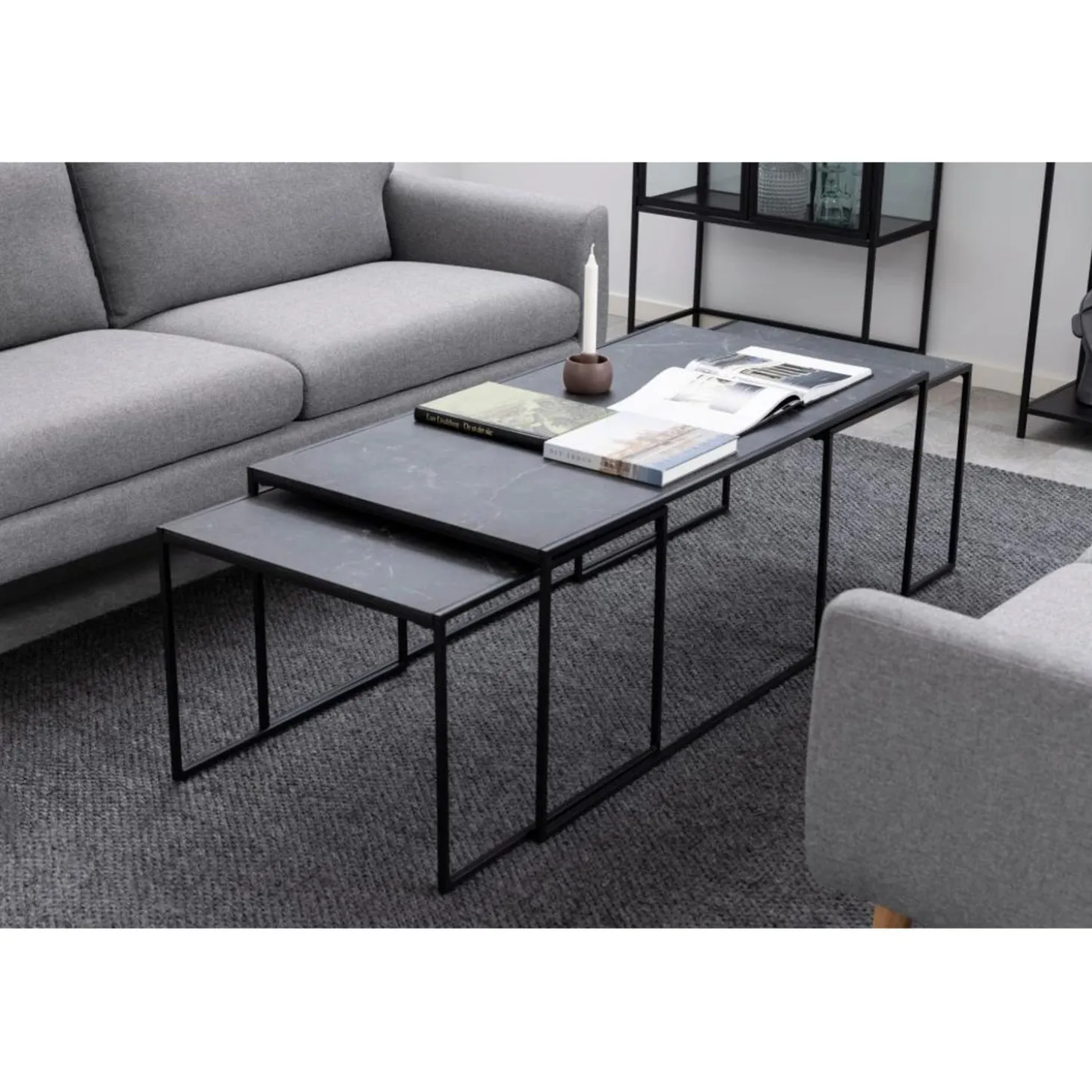 Tarbes Soffbord 120x60 cm Svart