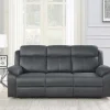Teddy 3-Sits Reclinersoffa Grått Microfibertyg