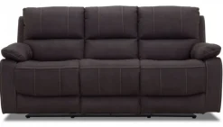 Texas 3-sits Soffa med Recline Grått Tyg