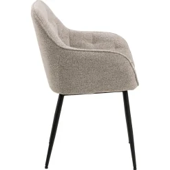 Toulon Karmstol Monza tyg Beige