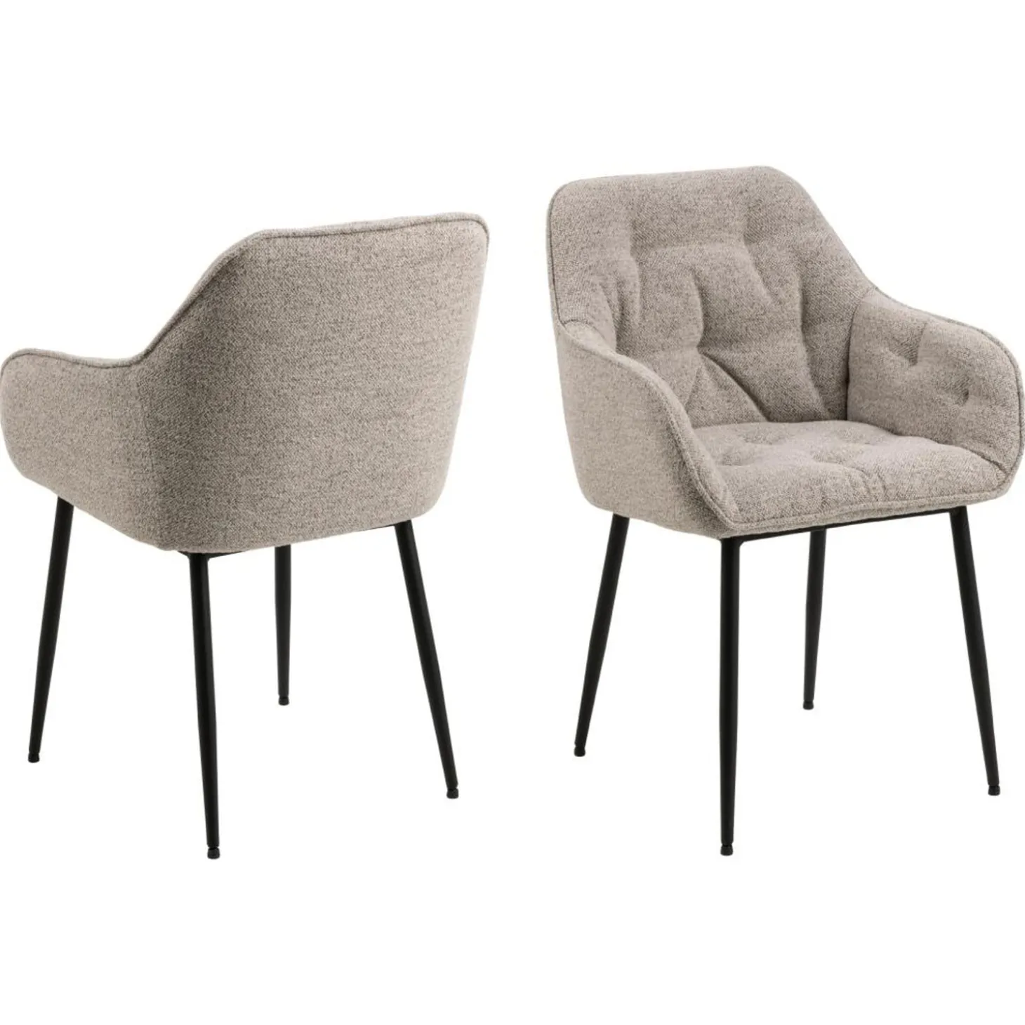 Toulon Karmstol Monza tyg Beige