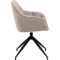 Toulon Karmstol Snurr Monza tyg Beige