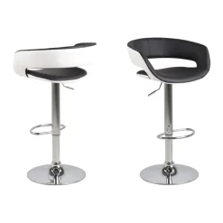 Tracy Barstol PU Svart/Vit