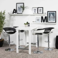 Tracy Barstol PU Svart/Vit