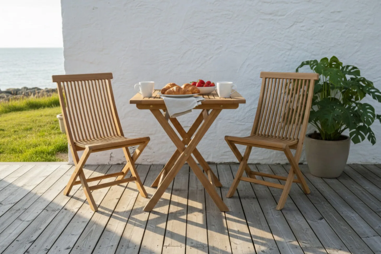 Turin Fällbord Teak 70x70 cm