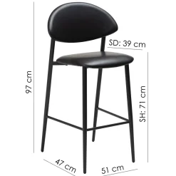 Tush Barstol Cashmere 70 cm