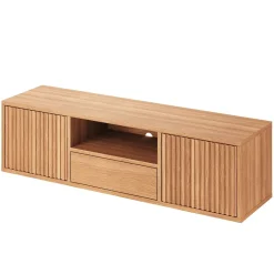 TV-bänk Nr.230 Trädörrar 130x35 cm Oljad Ek