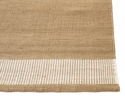 Una Spårbar Ullmatta Beige/Off White