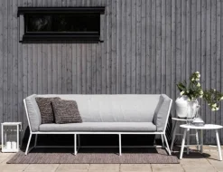 Vannes Sidobord 60 cm Rund Vit