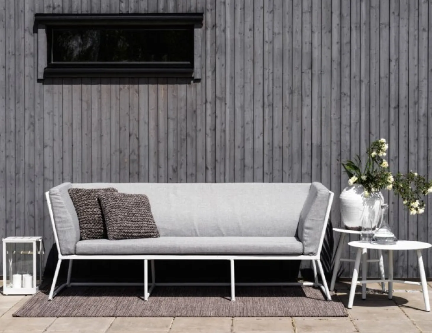 Vannes Sidobord 60 cm Rund Vit