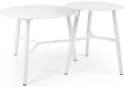 Vannes Sidobord 45 cm Rund Vit