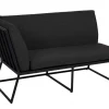 Vence 2-Sits Soffa Höger Svart/Svart