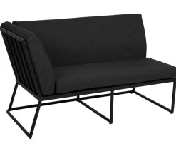 Vence 2-Sits Soffa Höger Svart/Svart
