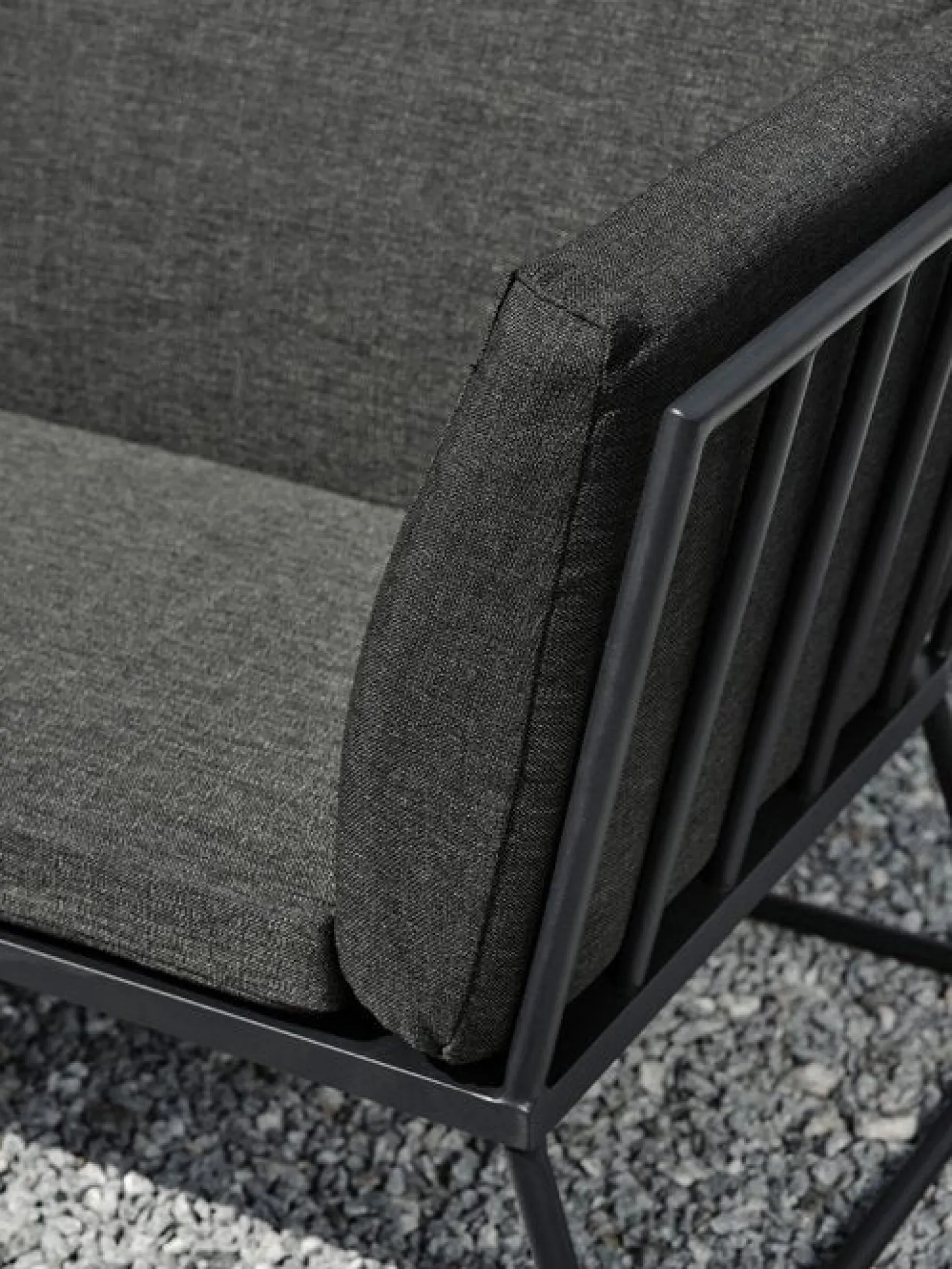 Vence 2-Sits Soffa Höger Svart/Svart