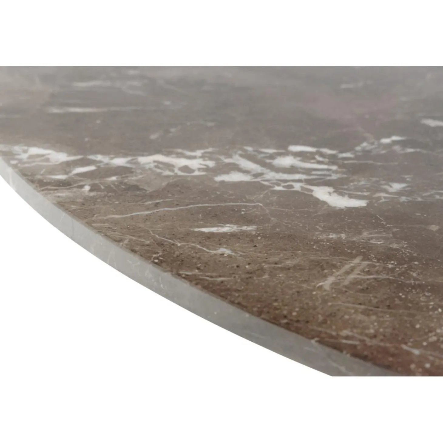Verdun Matbord Rund 120 cm Brun Marmor