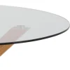 Verdun Matbord Rund 119 cm Glas/Ek