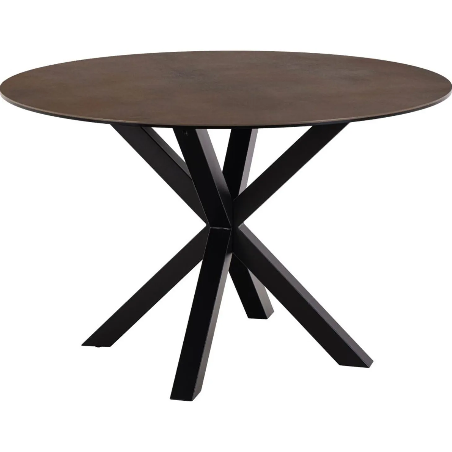 Verdun Matbord Rund 119 cm Rostbrun Keramik