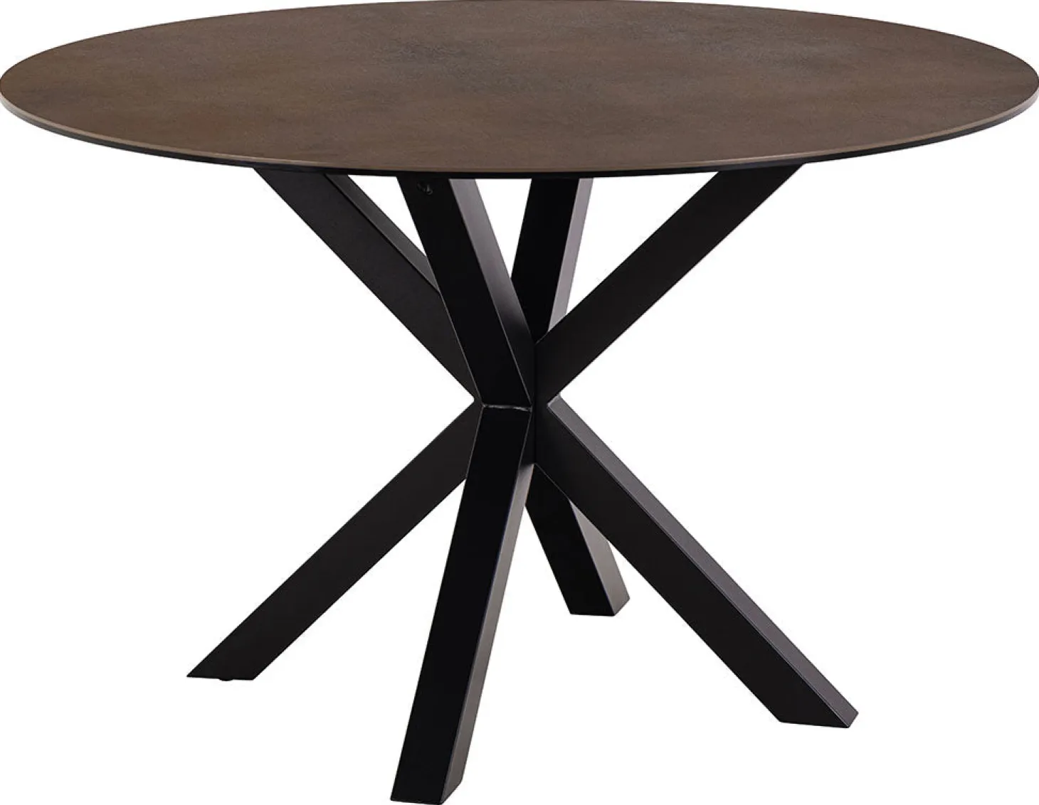 Verdun Matbord Rund 119 cm Rund Brun Keramik