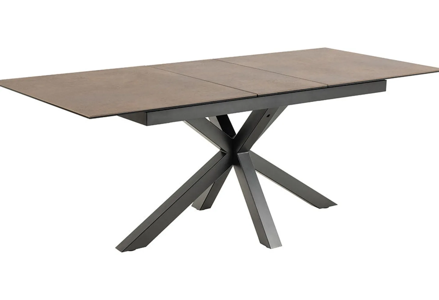 Verdun Matbord 90x160-210 cm Brun Keramik