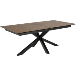 Verdun Matbord 100x200-240 cm Rostbrun Lemco