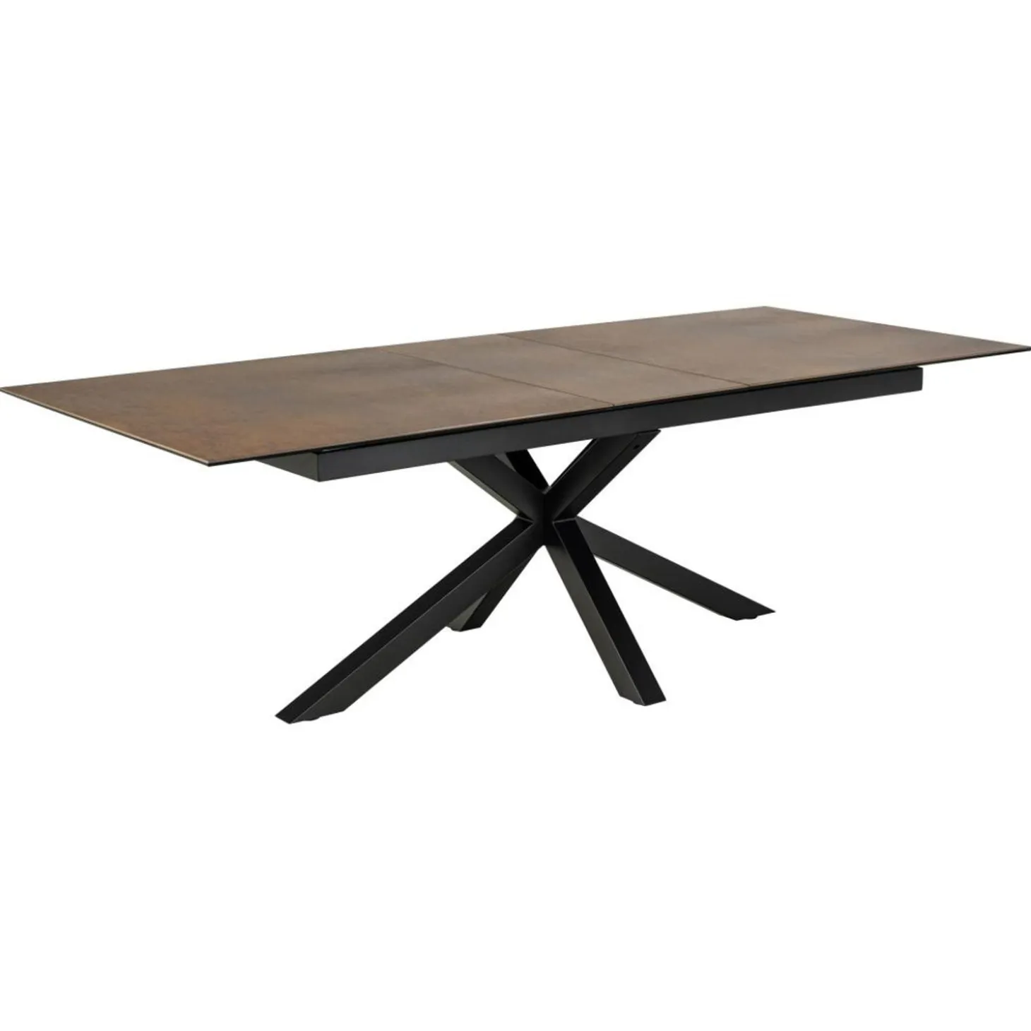 Verdun Matbord 100x200-240 cm Rostbrun Lemco