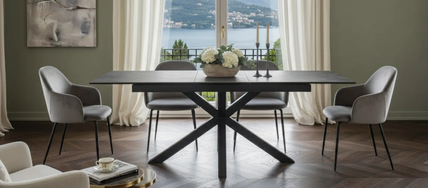 Verdun Matbord 200x100 cm Svart Fairbanks