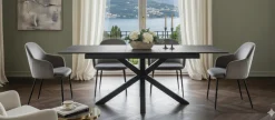 Verdun Matbord 100x200-240 cm Svart Fairbanks
