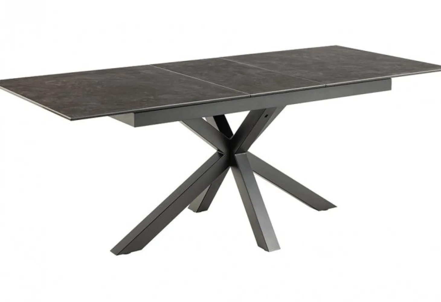 Verdun Matbord 90x160-210 cm Svart Keramik