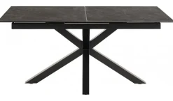 Verdun Matbord 90x160-210 cm Svart Keramik