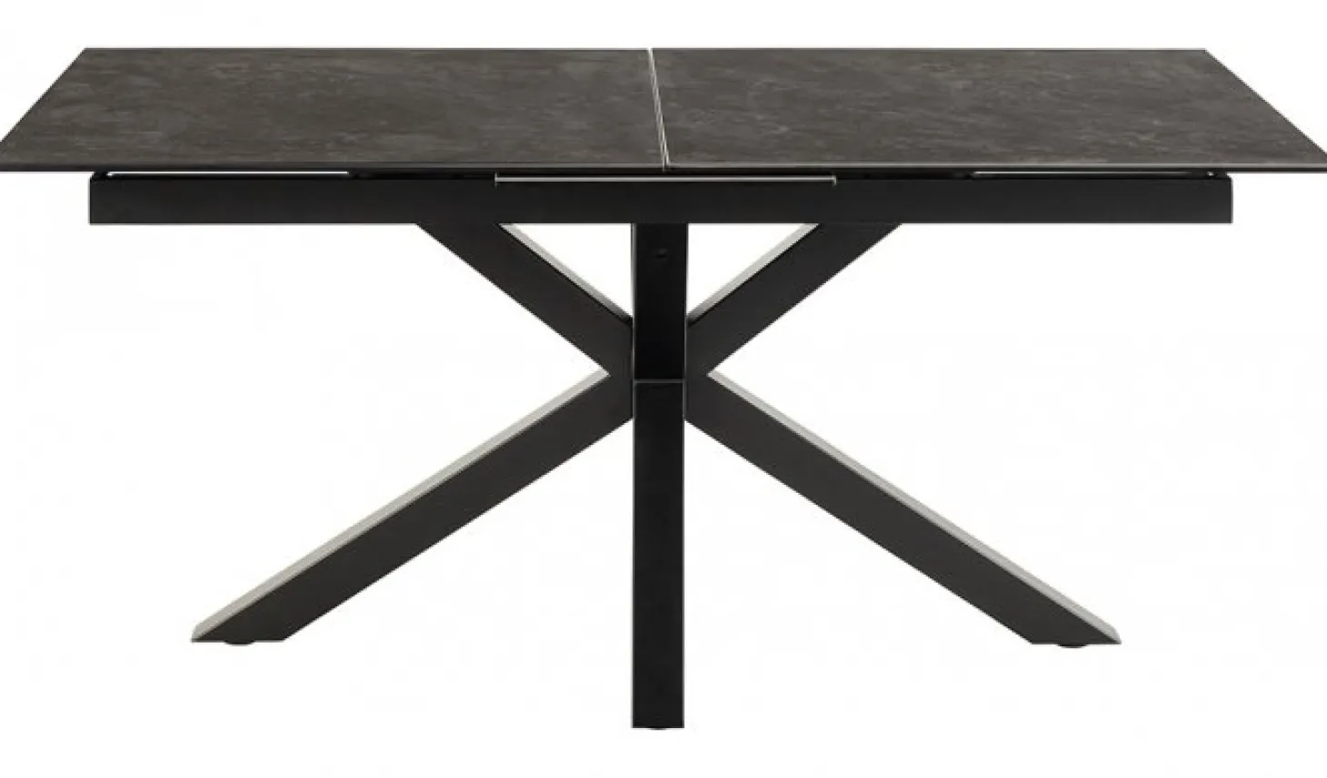 Verdun Matbord 90x160-210 cm Svart Keramik