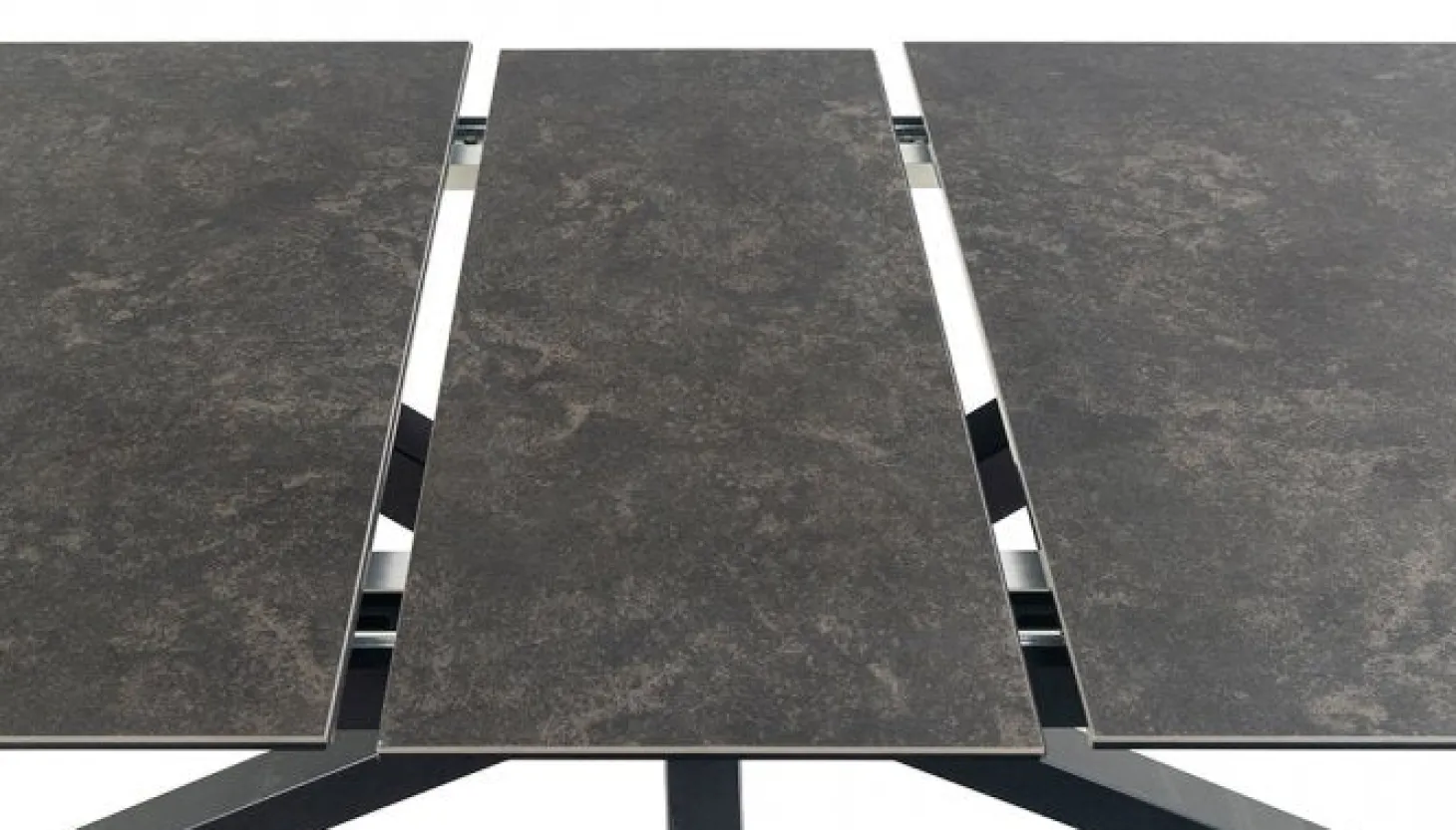 Verdun Matbord 100x200/240 cm Svart Keramik